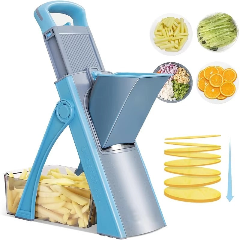 Vertical Food Chopper – Easy Salad & Coleslaw Maker | Compact & Dishwasher Safe