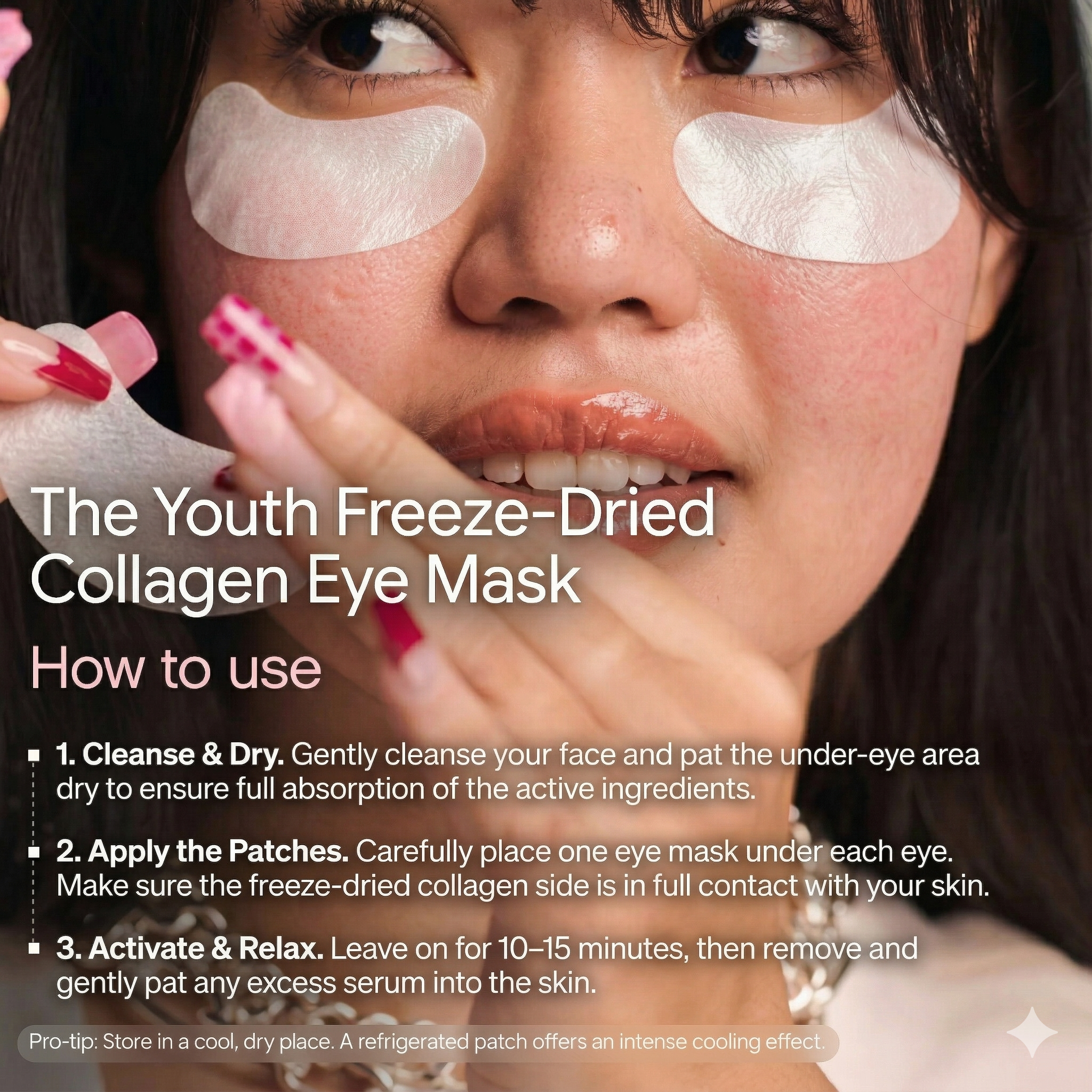 Youth® Freeze-Dried Collagen & 90% Hyaluronic Acid Eye Mask