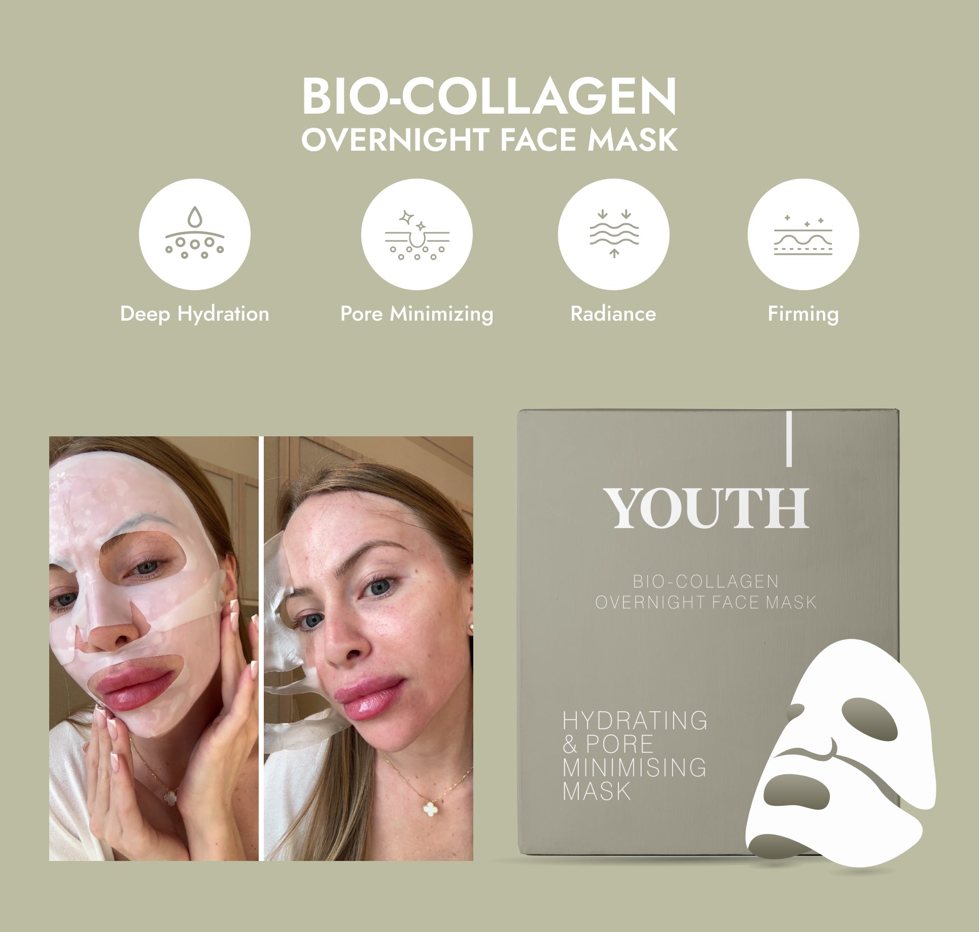 Youth Bio-Collagen Hydrating Overnight Face Mask