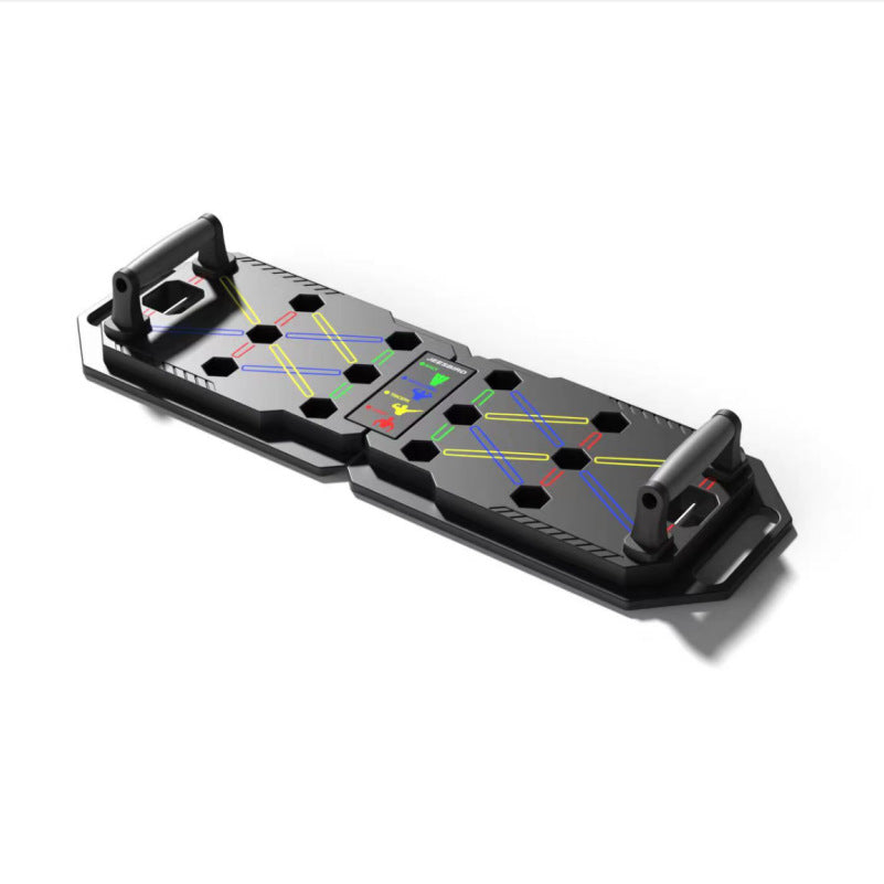 multifunctional hexagonal hole foldable push-up board handle