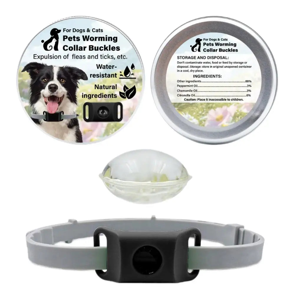 1Set Pet Repellent Buckle Collar Natural Repellent Ingredients Lightweight Waterproof Effective Mosquito Repellent Pet Collar