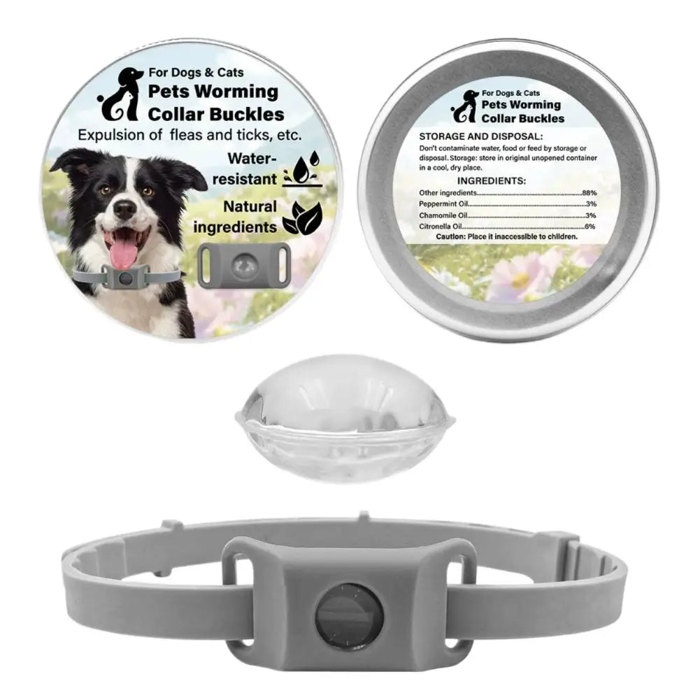 1Set Pet Repellent Buckle Collar Natural Repellent Ingredients Lightweight Waterproof Effective Mosquito Repellent Pet Collar