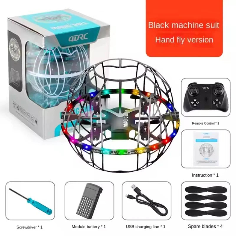 360° Full Protection Football Style Obstacle Avoidance Remote Control Quadcopter 3D Roll Auto Hover Headless Dual Mode RC Drone