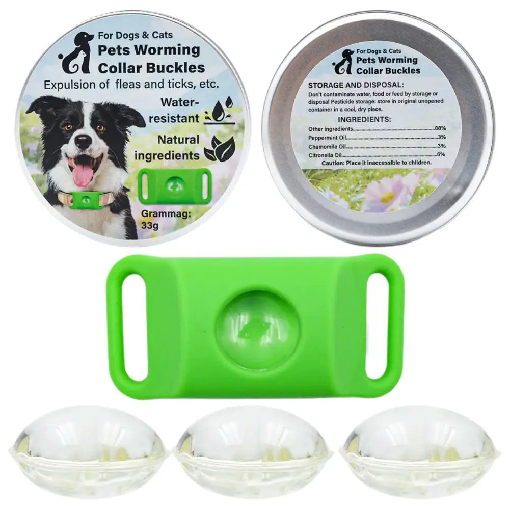 1Set Pet Repellent Buckle Collar Natural Repellent Ingredients Lightweight Waterproof Effective Mosquito Repellent Pet Collar