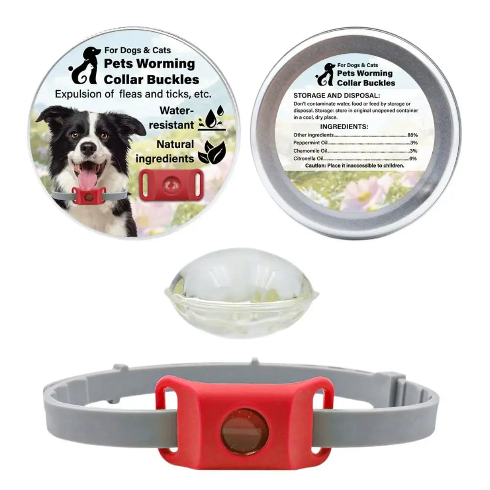 1Set Pet Repellent Buckle Collar Natural Repellent Ingredients Lightweight Waterproof Effective Mosquito Repellent Pet Collar