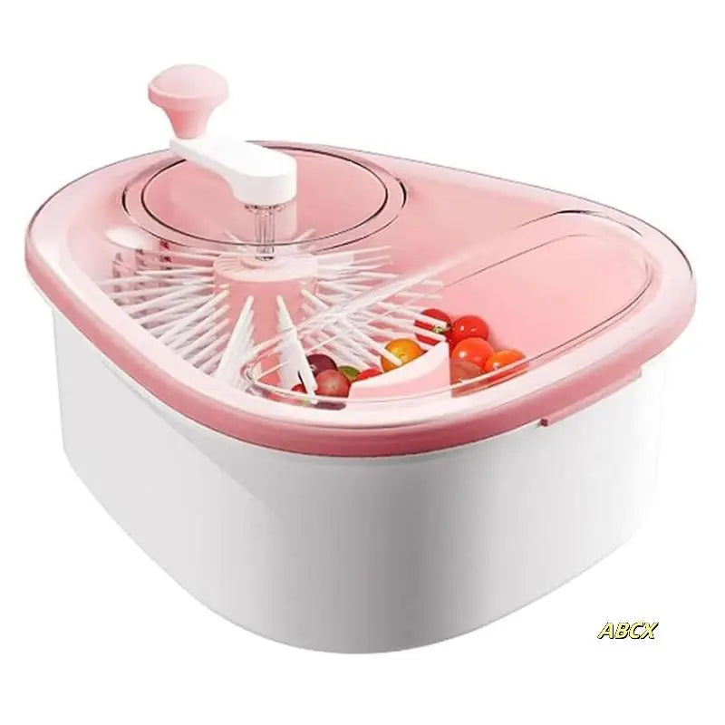 Portable Fruit & Vegetable Washer Bowl with Brush | Easy Cleaning Washing Basin for Kitchen & Home Use
