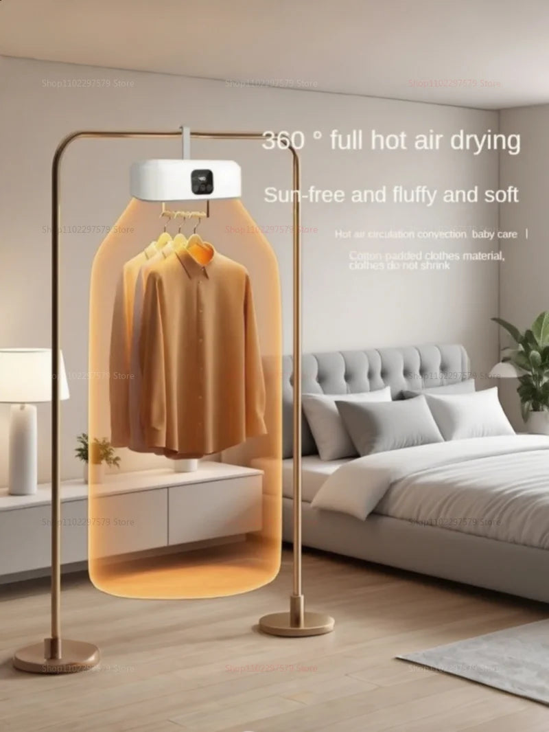 Mini Portable Clothes Dryer | Foldable Electric Dryer with Timer & Dryer Bag – Travel & Apartment Laundry Solution