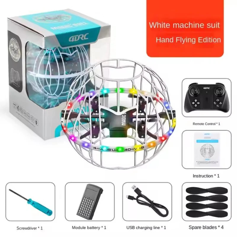 360° Full Protection Football Style Obstacle Avoidance Remote Control Quadcopter 3D Roll Auto Hover Headless Dual Mode RC Drone