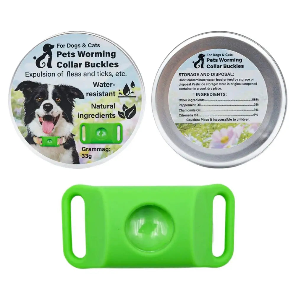 1Set Pet Repellent Buckle Collar Natural Repellent Ingredients Lightweight Waterproof Effective Mosquito Repellent Pet Collar