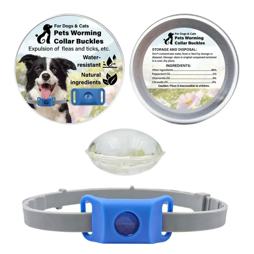 1Set Pet Repellent Buckle Collar Natural Repellent Ingredients Lightweight Waterproof Effective Mosquito Repellent Pet Collar