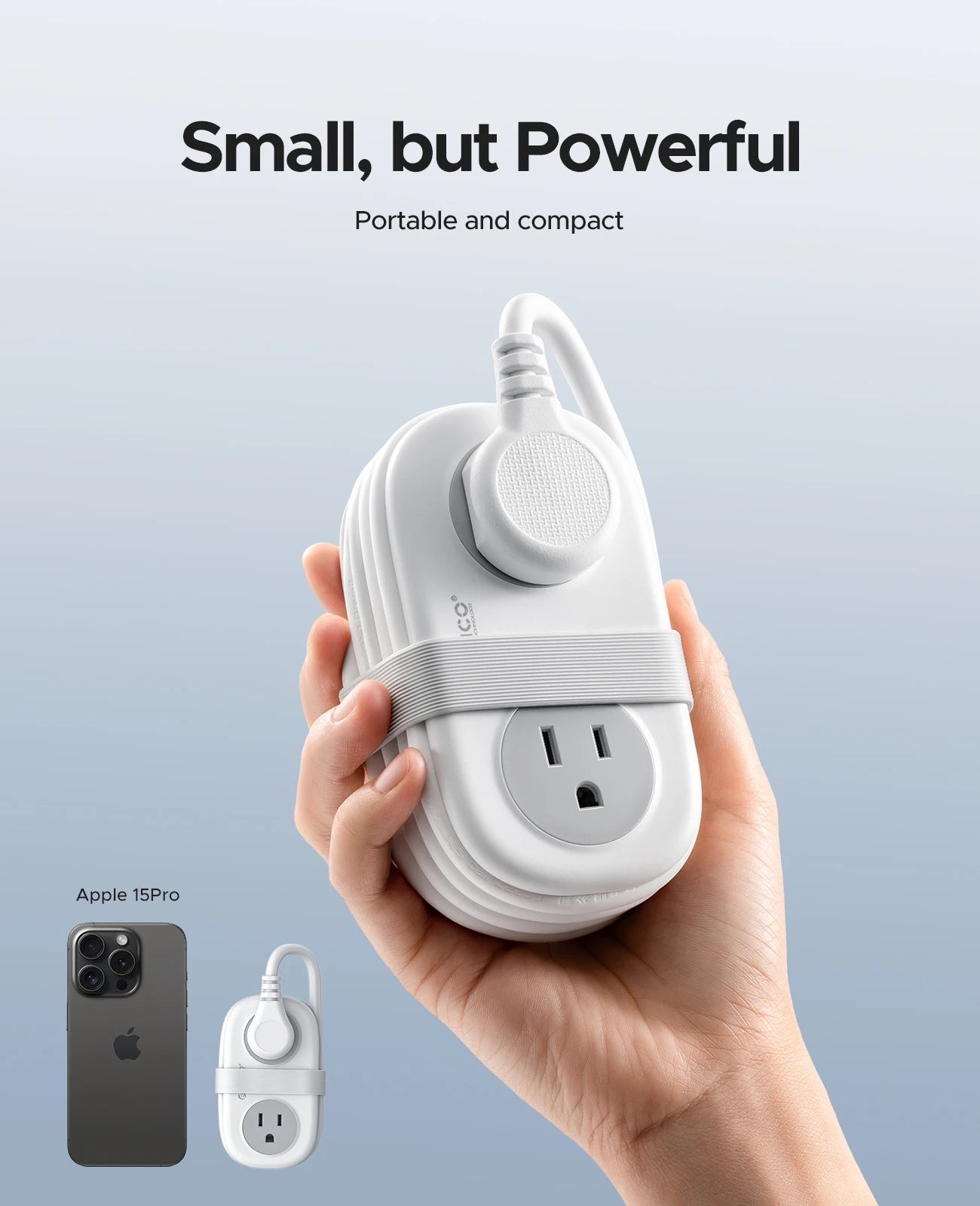 Power Strip with 4 AC Outlets, 2 USB & 1 Type-C Port | Fast Charging Extension Cord with Surge Protection – US Plug