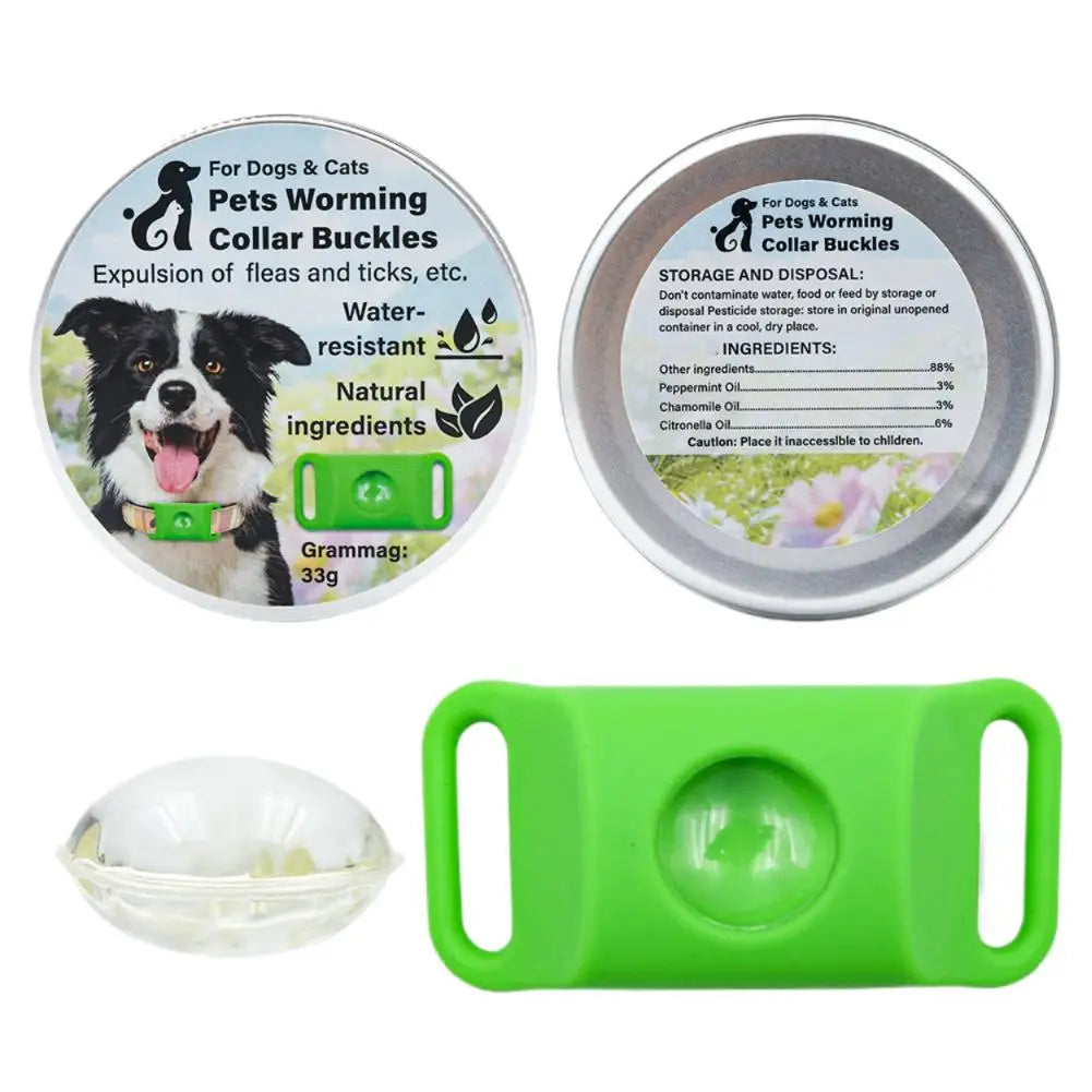 1Set Pet Repellent Buckle Collar Natural Repellent Ingredients Lightweight Waterproof Effective Mosquito Repellent Pet Collar