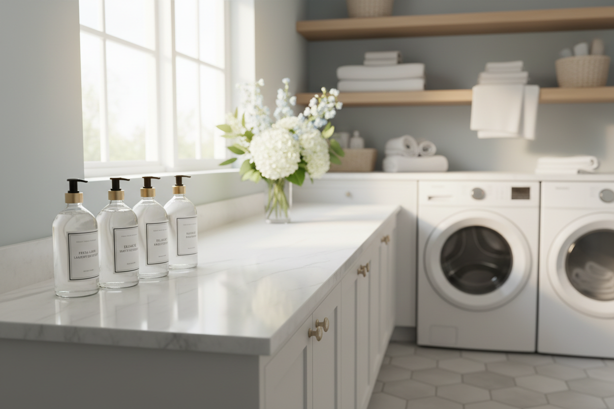 generate for cleaning and laundary solutions , make it captivating attractive and compelling