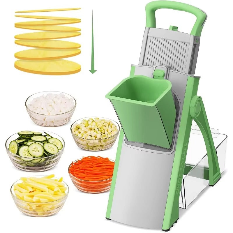 Vertical Food Chopper – Easy Salad & Coleslaw Maker | Compact & Dishwasher Safe