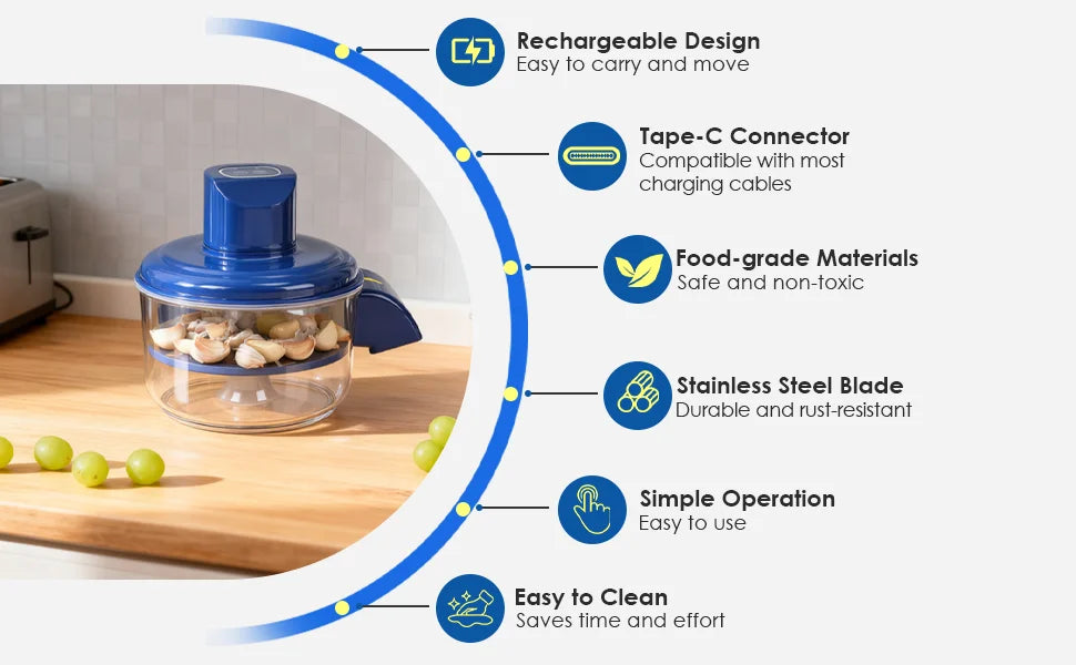 Electric Garlic Peeler & Fruit Skin Remover | 2-in-1 Automatic Peeling Tool – Fast, Easy & Mess-Free