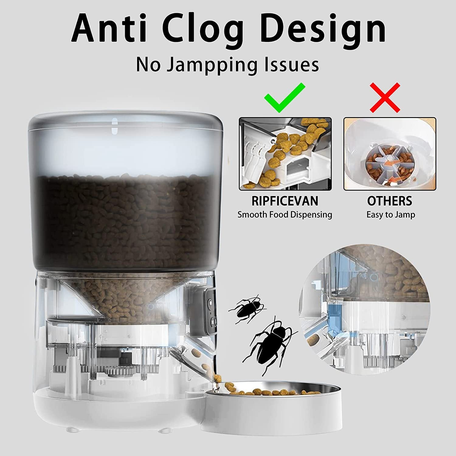 Automatic Pet Feeder 4L Remote