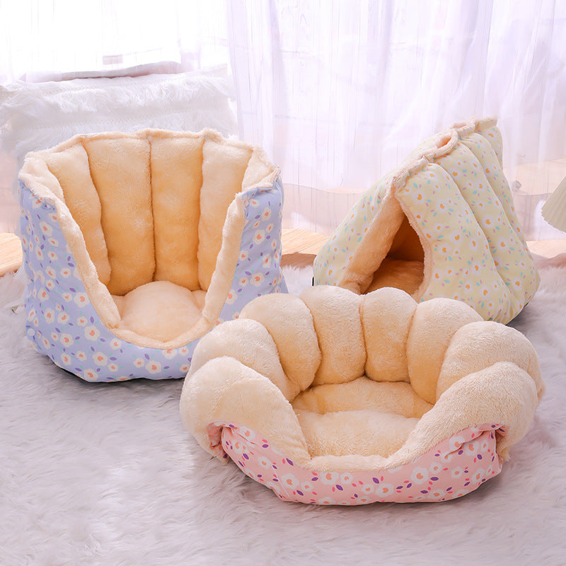 sleeping warm cat Nest sofa nest closed multi-purpose creative thickened Kennel