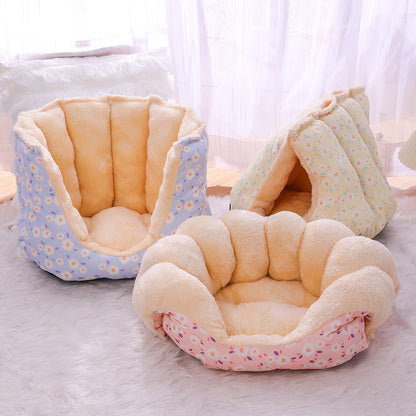 sleeping warm cat Nest sofa nest closed multi-purpose creative thickened Kennel