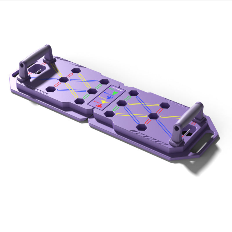 multifunctional hexagonal hole foldable push-up board handle
