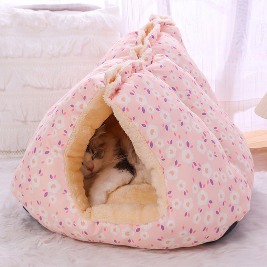 sleeping warm cat Nest sofa nest closed multi-purpose creative thickened Kennel