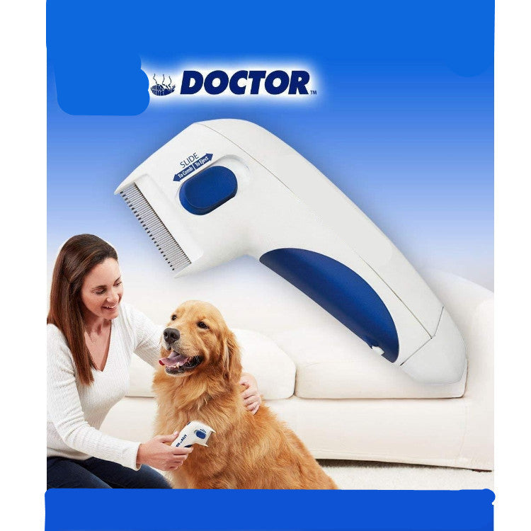 Pet electric lice remover flea cleaning brush comb