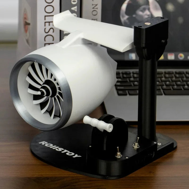 Creative Atmosphere Spray Fan | 8-Color LED Gradient Jet Turbo Fan – USB Rechargeable Desktop Cooling Toy