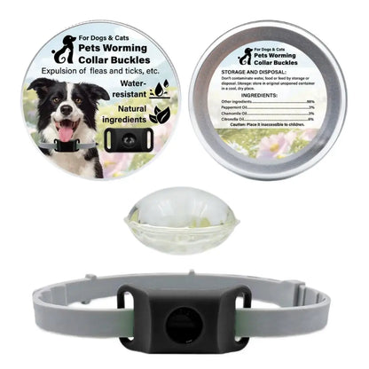 1Set Pet Repellent Buckle Collar Natural Repellent Ingredients Lightweight Waterproof Effective Mosquito Repellent Pet Collar