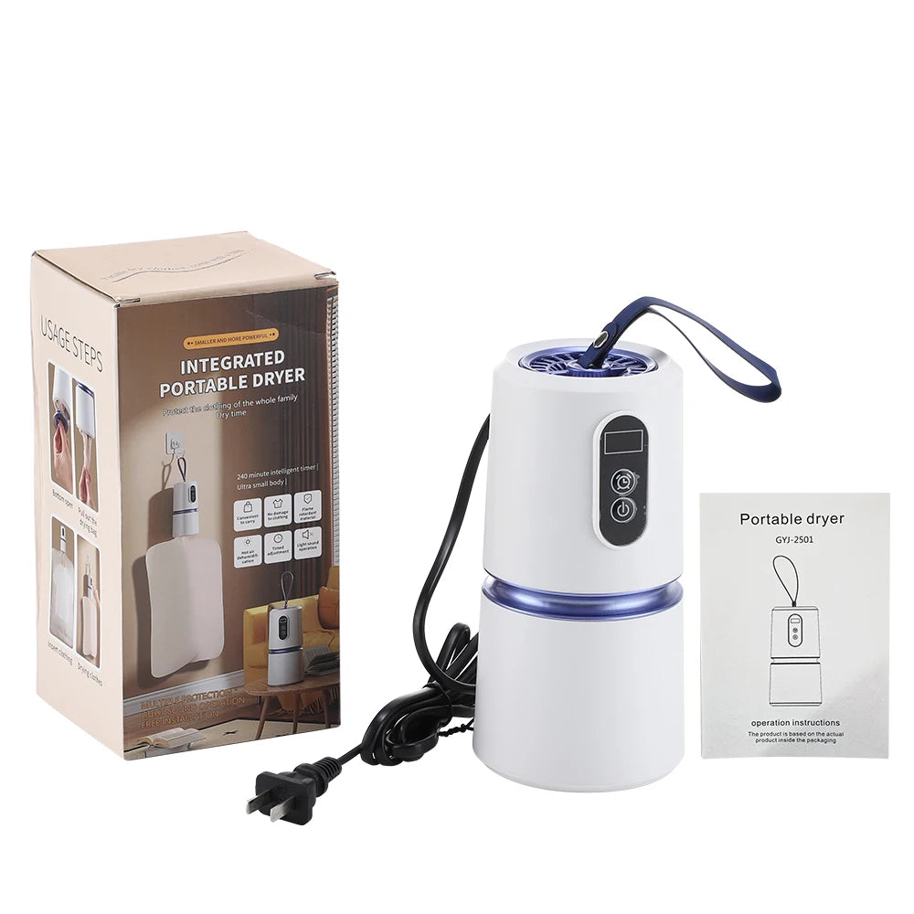 Foldable Electric Clothes Dryer | Compact Portable Drying Machine for Home, Apartment & Travel Use