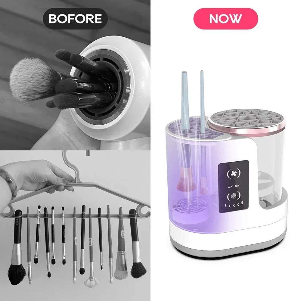 Automatic Electric Makeup Brush Cleaner & Dryer | USB Rechargeable Portable Cleaning Tool for Makeup Brushes