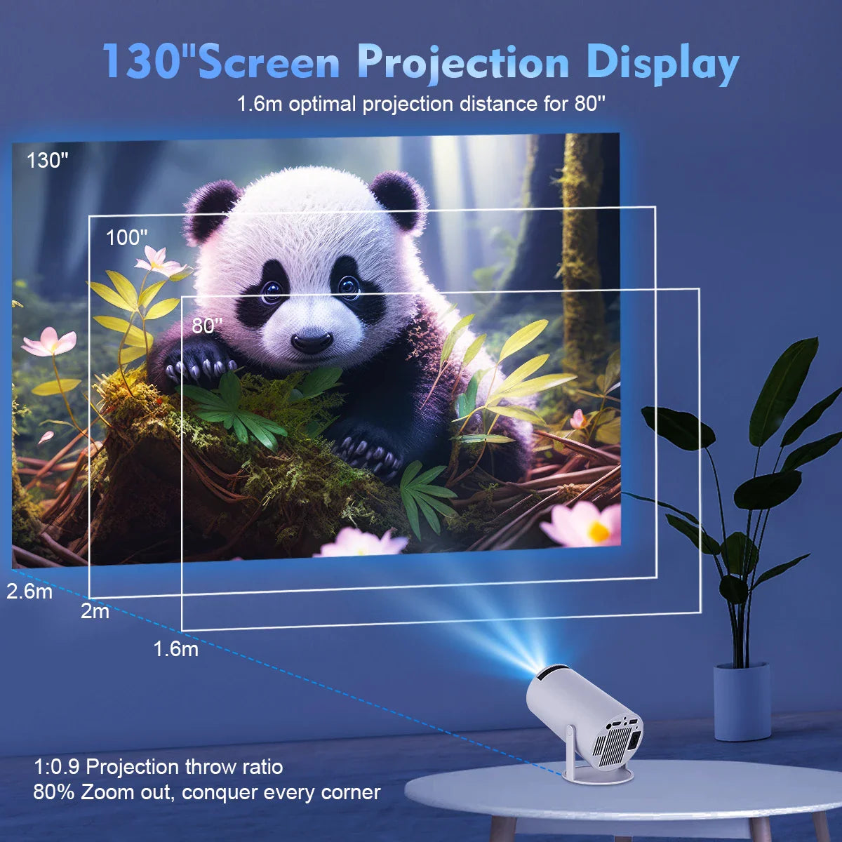Transpeed 4K Wifi6 Projector Android – Magnifiusa