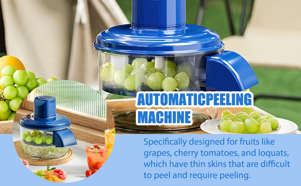 Electric Garlic Peeler & Fruit Skin Remover | 2-in-1 Automatic Peeling Tool – Fast, Easy & Mess-Free