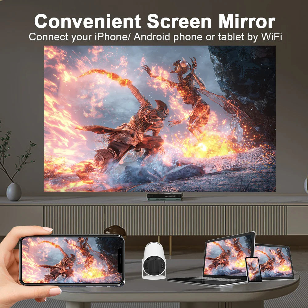 Transpeed 4K Wifi Projector Android