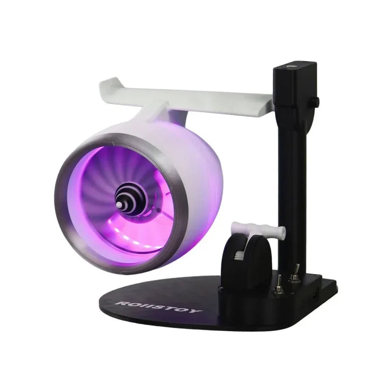 Creative Atmosphere Spray Fan | 8-Color LED Gradient Jet Turbo Fan – USB Rechargeable Desktop Cooling Toy