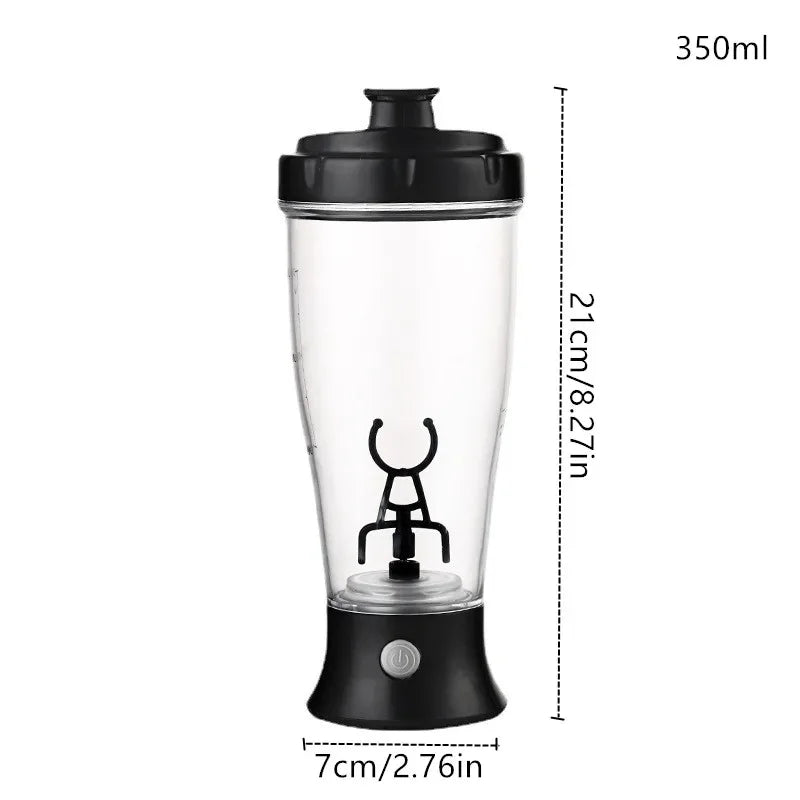 Rechargeable Electric Protein Shaker | 350ml Self-Stirring Mixing Bottle for Shakes, Supplements & Smoothies