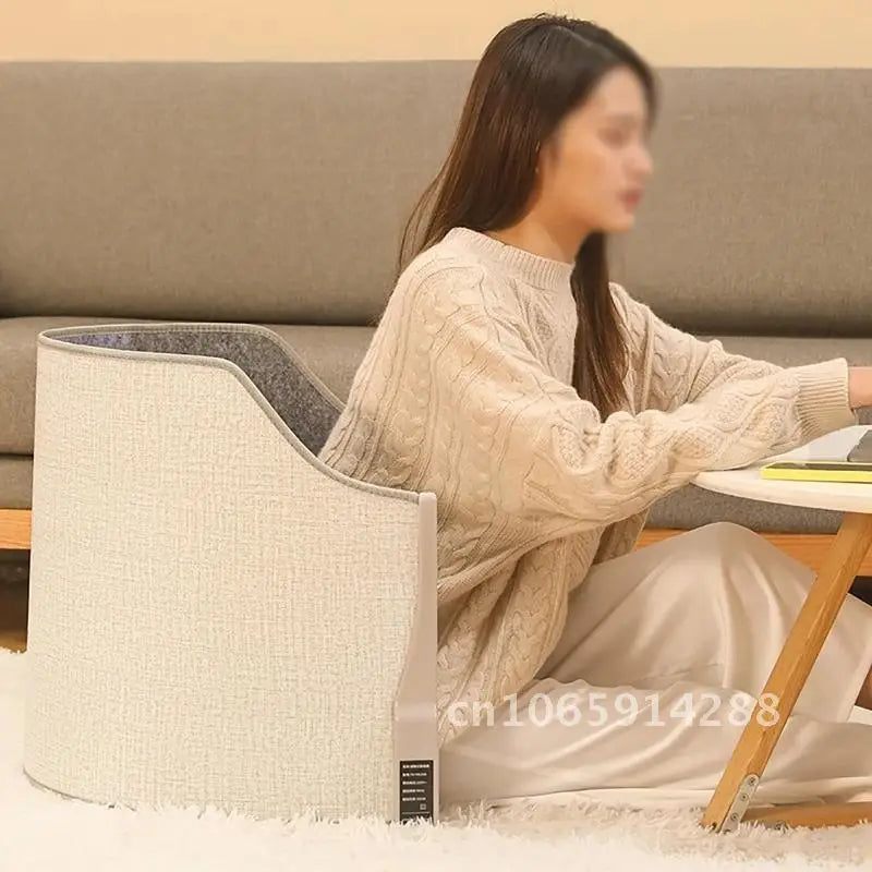 Portable Electric Feet Heater | Folding Heated Cushion with Adjustable Thermostat – Warm Winter Foot & Leg Warmer