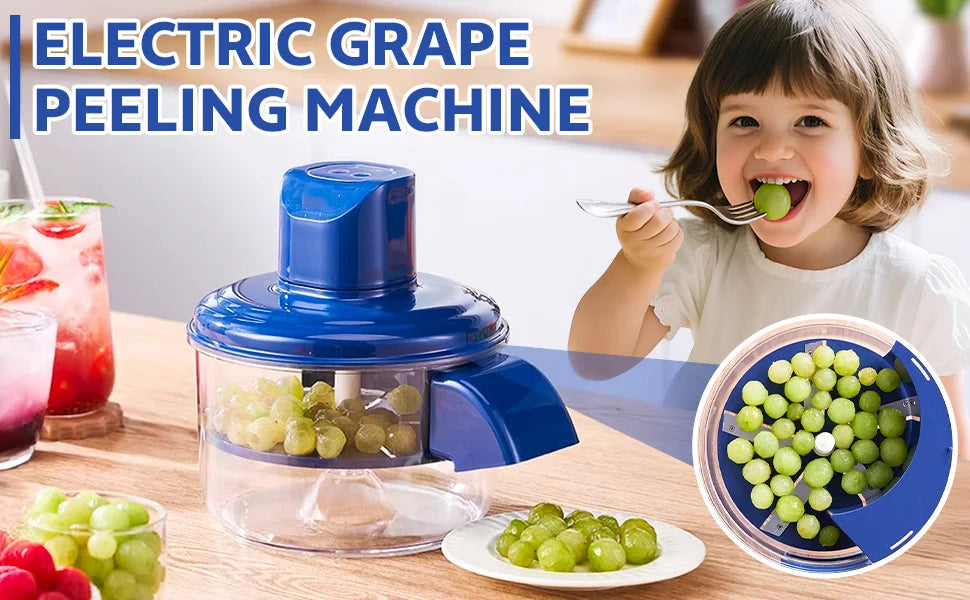 Electric Garlic Peeler & Fruit Skin Remover | 2-in-1 Automatic Peeling Tool – Fast, Easy & Mess-Free