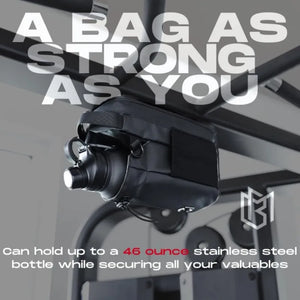 Portable Magnetic Fitness Water Bottle Bag Gym-Specific Water Cup Holder with Strong Magnet for Outdoor Sports Bottle Bag