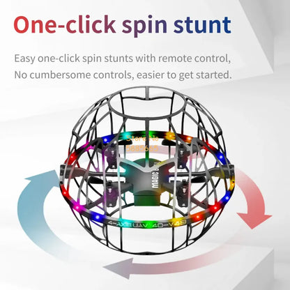 360° Full Protection Football Style Obstacle Avoidance Remote Control Quadcopter 3D Roll Auto Hover Headless Dual Mode RC Drone