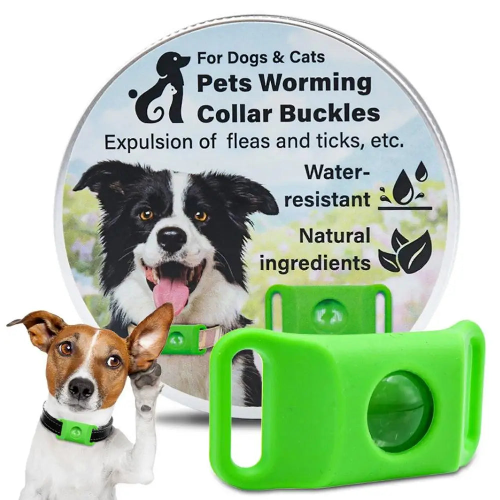 1Set Pet Repellent Buckle Collar Natural Repellent Ingredients Lightweight Waterproof Effective Mosquito Repellent Pet Collar
