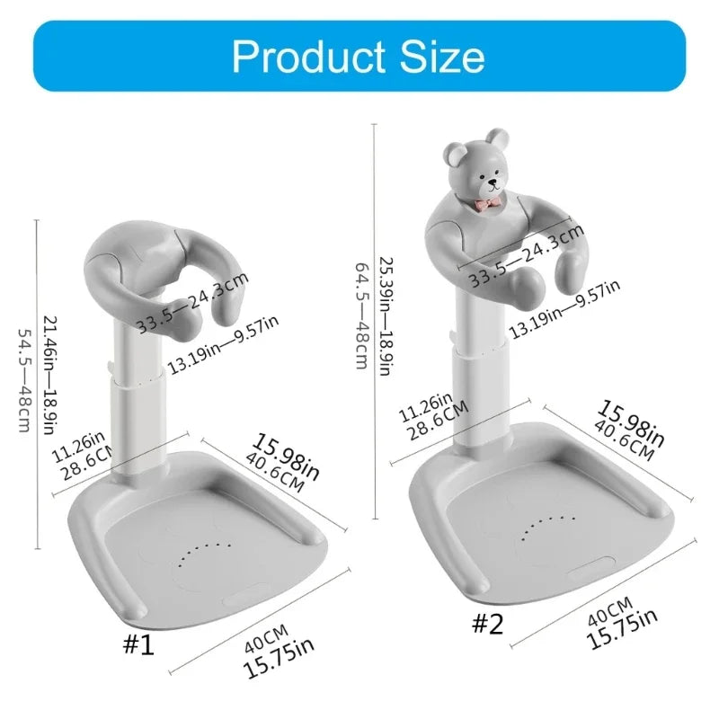 Portable Baby Bath Rack with Adjustable Height | Infant Bathtub Stand with Non-Slip Large Base – Safe Shower Support Holder