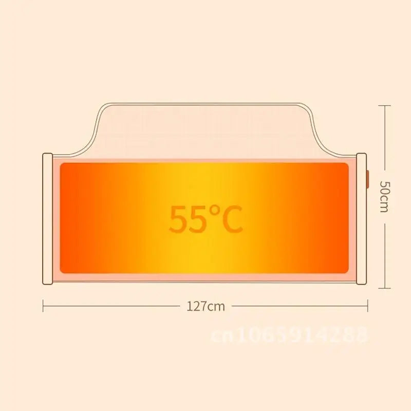 Portable Electric Feet Heater | Folding Heated Cushion with Adjustable Thermostat – Warm Winter Foot & Leg Warmer