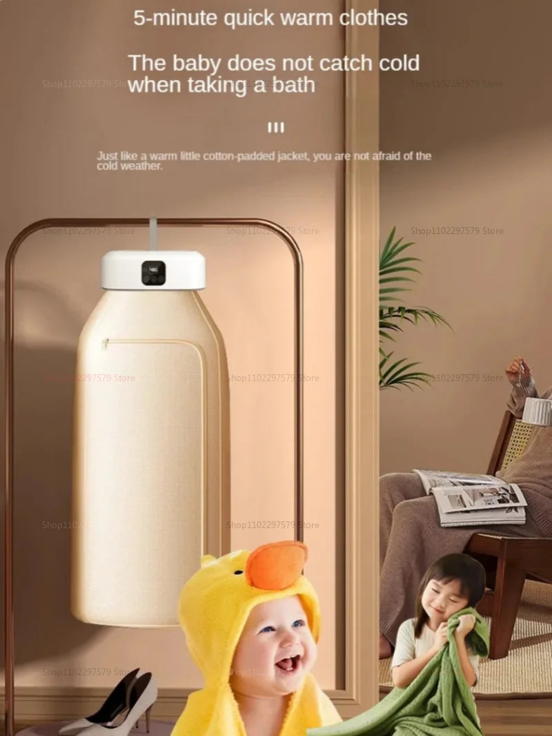 Mini Portable Clothes Dryer | Foldable Electric Dryer with Timer & Dryer Bag – Travel & Apartment Laundry Solution