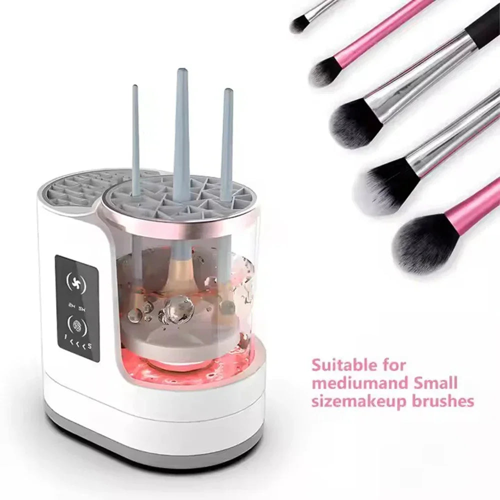 Automatic Electric Makeup Brush Cleaner & Dryer | USB Rechargeable Portable Cleaning Tool for Makeup Brushes