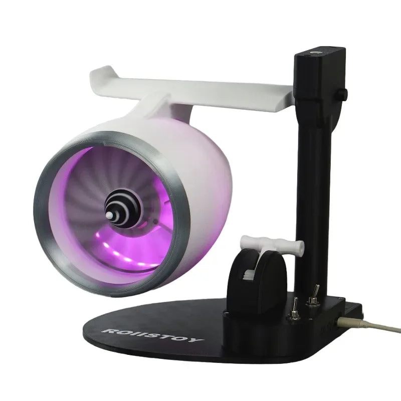 Creative Atmosphere Spray Fan | 8-Color LED Gradient Jet Turbo Fan – USB Rechargeable Desktop Cooling Toy