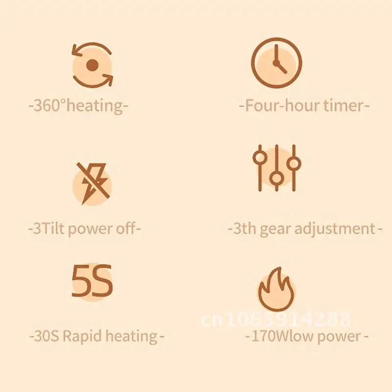 Portable Electric Feet Heater | Folding Heated Cushion with Adjustable Thermostat – Warm Winter Foot & Leg Warmer